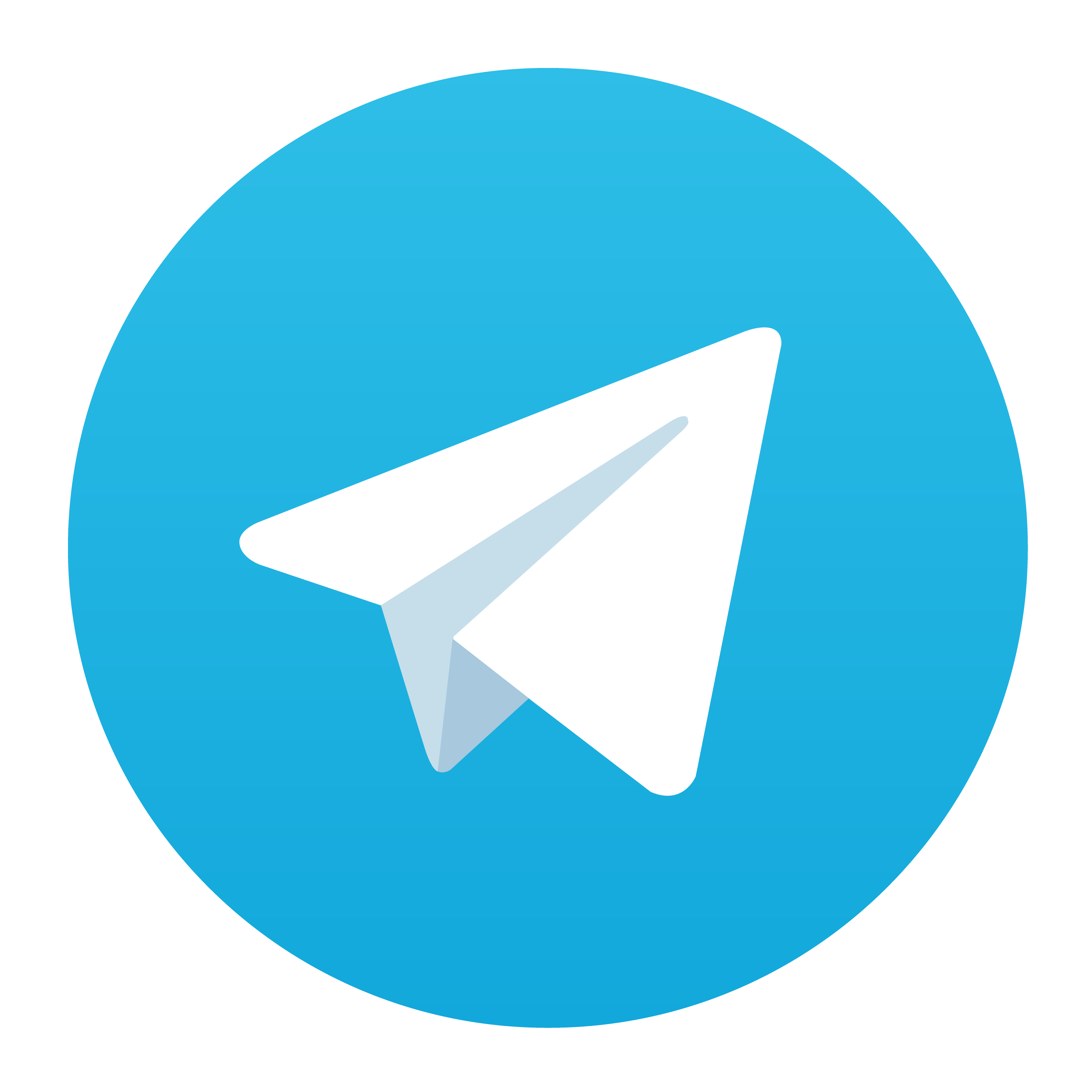 Telegram support channel icon